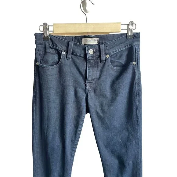 Madewell Skinny Skinny In Rebel Wash Blue Jeans Ankle Zippers Women's Size 26 - Picture 4 of 7